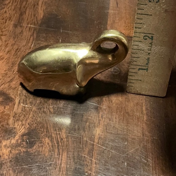 Brass Elephant Paperweight Made in Korea - Picture 6 of 6